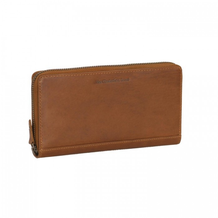 Γυνακείο Δερμάτινο Πορτοφόλι Chesterfield C08.017631, Κονιάκ