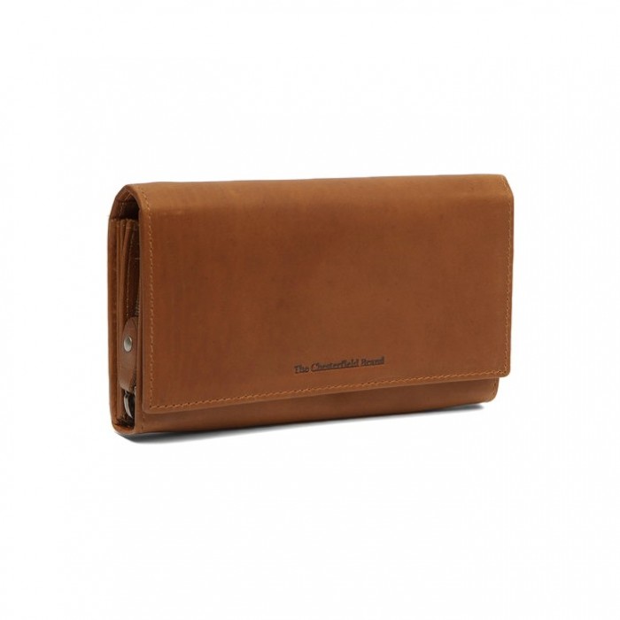 Γυνακείο Δερμάτινο Πορτοφόλι Chesterfield C08.017831, Κονιάκ