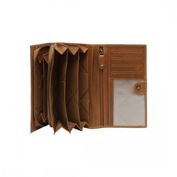 Γυνακείο Δερμάτινο Πορτοφόλι Chesterfield C08.017831, Κονιάκ Γυνακείο Δερμάτινο Πορτοφόλι Chesterfield C08.017831, Κονιάκ