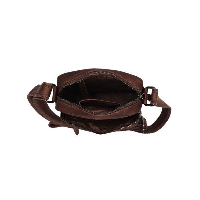 Δερμάτινη Τσάντα Ώμου Chesterfield C48.098001, Καφέ Δερμάτινη Τσάντα Ώμου Chesterfield C48.098001, Καφέ