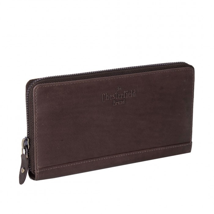 Γυνακείο Δερμάτινο Πορτοφόλι Chesterfield C08.017601, Καφέ