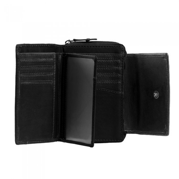Γυνακείο Δερμάτινο Πορτοφόλι Chesterfield Ascot C08.017200, Μαύρο Γυνακείο Δερμάτινο Πορτοφόλι Chesterfield Ascot C08.017200, Μαύρο