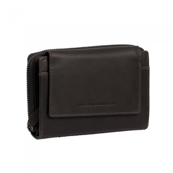 Γυνακείο Δερμάτινο Πορτοφόλι Chesterfield Ascot C08.017201, Καφέ