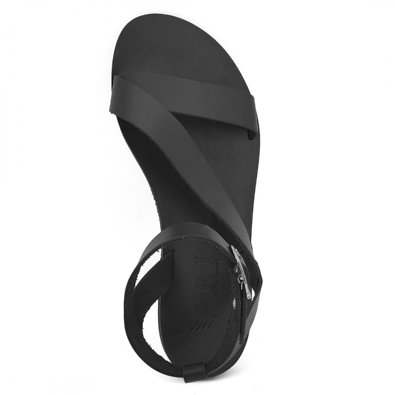 Γυναικεία Δερμάτινα Σανδάλια Iris 22/36, Μαύρο Γυναικεία Δερμάτινα Σανδάλια Iris 22/36, Μαύρο