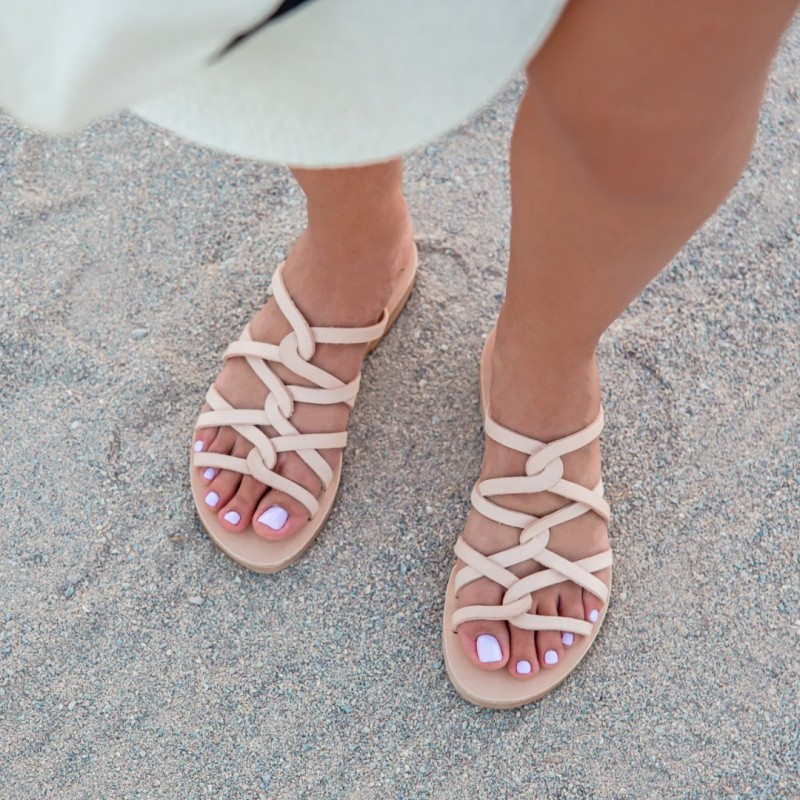 Γυναικεία Δερμάτινα Σανδάλια Iris 20/21, Χρυσό/Μαύρο Γυναικεία Δερμάτινα Σανδάλια Iris 20/21, Χρυσό/Μαύρο