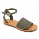 Γυναικεία Δερμάτινα Σανδάλια Κληματσάκης 744, Πράσινο