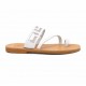Γυναικεία Δερμάτινα Σανδάλια Kouroshoes 18/2, Λευκό