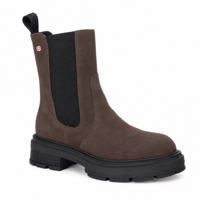 Γυναικεία Δερμάτινα Μποτάκια Robinson 114700, Καφέ Καστόρι