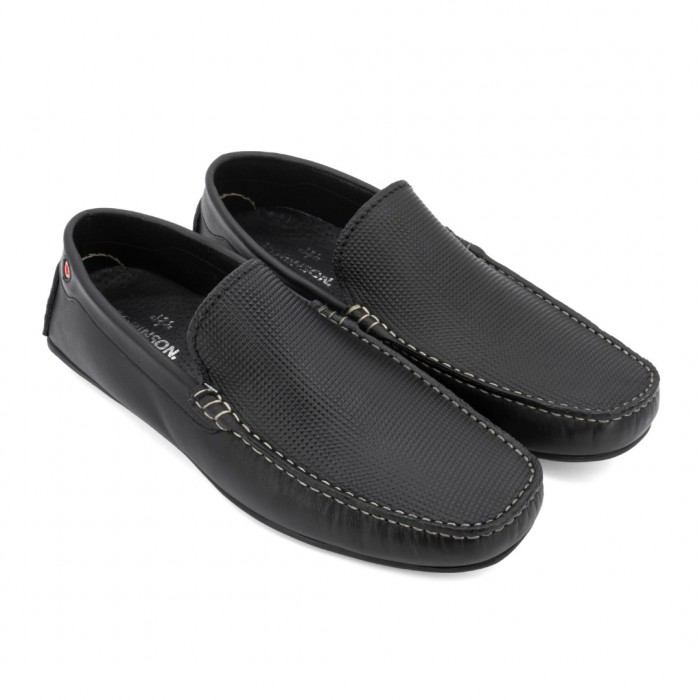 Ανδρικά Δερμάτινα Υποδήματα Robinson 72881, Μαύρο