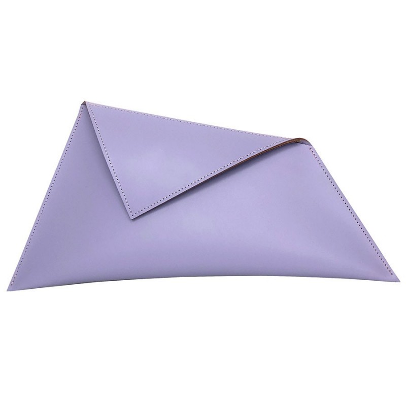 Δερμάτινος Φάκελος κωδ.99180 «Thunder Leather Clutch», Λιλά