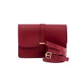 Δερμάτινη Τσάντα κωδ.99525 «Strap on Flap Leather Messenger», Μπορντώ