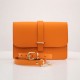 Δερμάτινη Τσάντα κωδ.99525 «Strap on Flap Leather Messenger», Πορτοκαλί