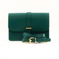 Δερμάτινη Τσάντα κωδ.99525 «Strap on Flap Leather Messenger», Πράσινο