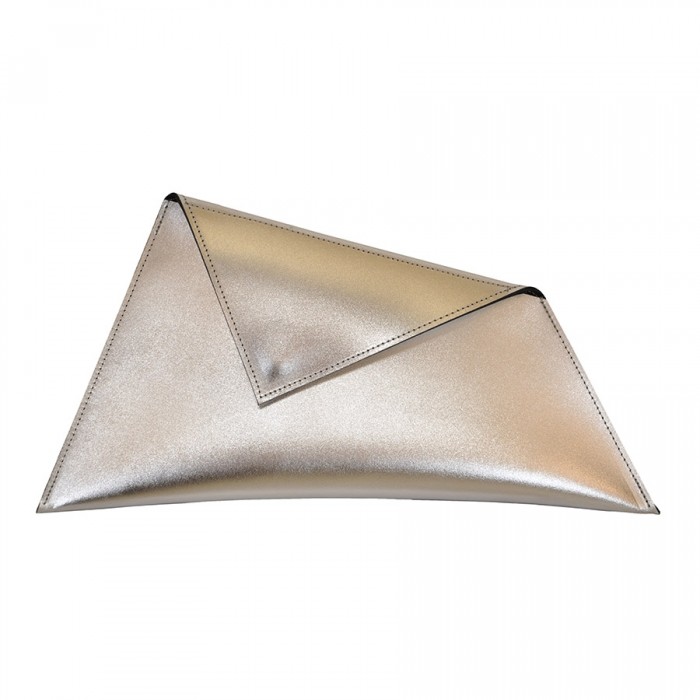 Δερμάτινος Φάκελος κωδ.99180 «Thunder Leather Clutch», Ασημί Δερμάτινος Φάκελος κωδ.99180 «Thunder Leather Clutch», Ασημί