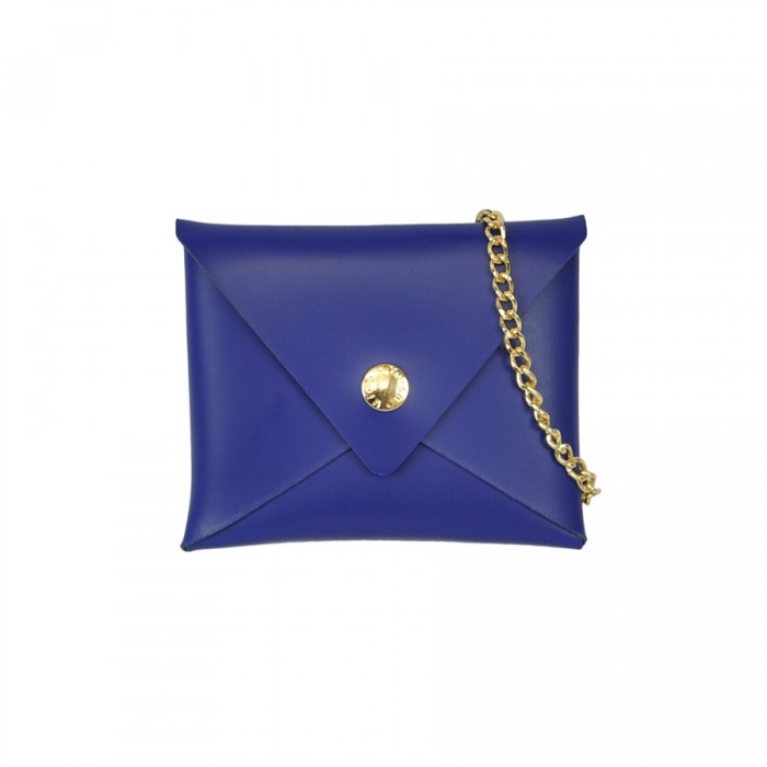 Δερμάτινο Πορτοφόλι Chained κωδ.99003, Μπλέ Δερμάτινο Πορτοφόλι Chained κωδ.99003, Μπλέ