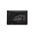 Ανδρικό Δερμάτινο Πορτοφόλι Κούρος 1005, Μαύρο Ελλάς